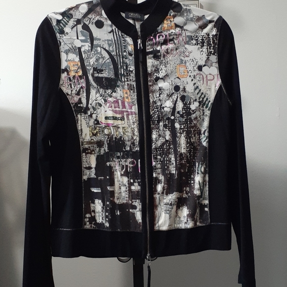 Orwell Black Sports Long Slv Jacket sz 8 - Picture 1 of 7